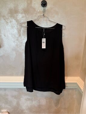 Eileen Fisher Black Layered Sleeveless Camisole